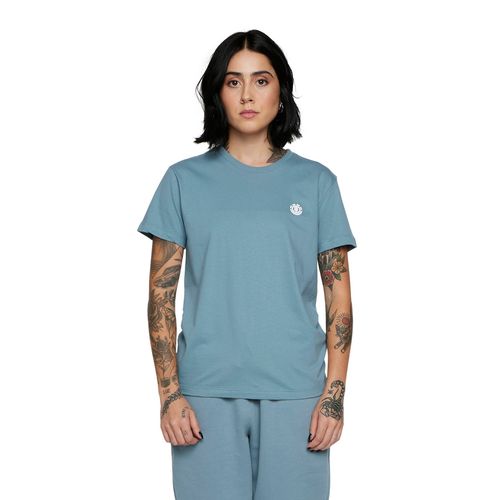 Camiseta Element M/C Mini Logo Azul Claro