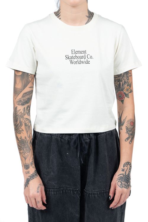 Camiseta Element M/C Story Bbytee Off  Off White