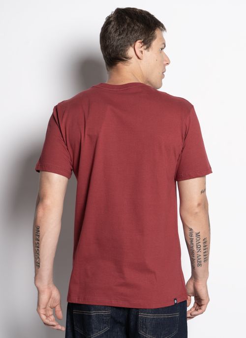 Camiseta M/C Basic Crew Color Vinho