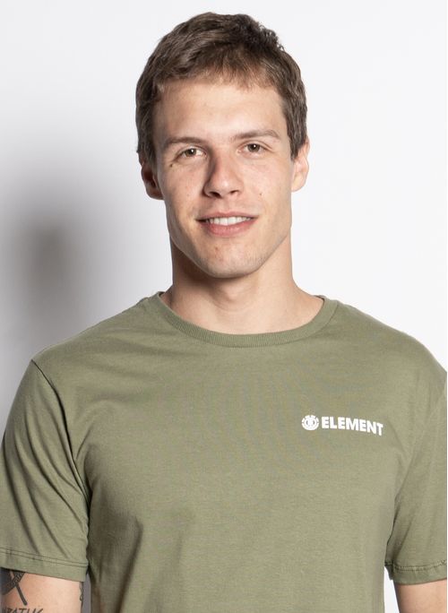 Camiseta Element M/C Blazin Chest Color Verde Militar