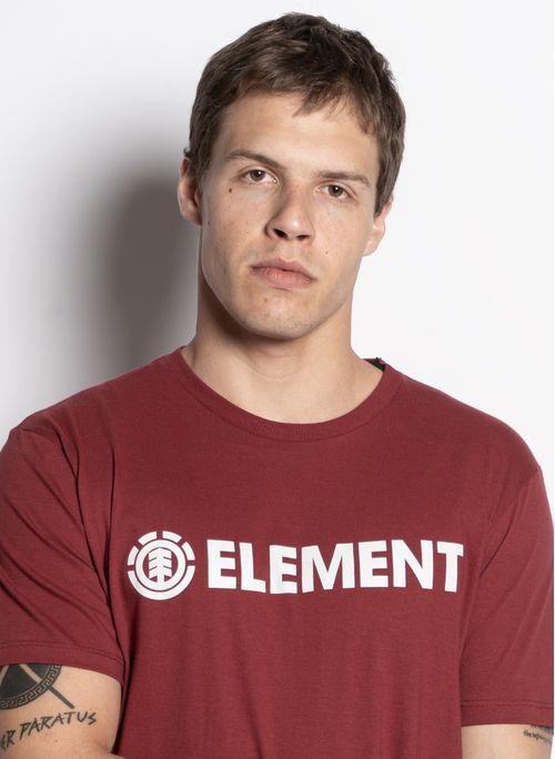 Camiseta Element M/C Blazin Color Vinho