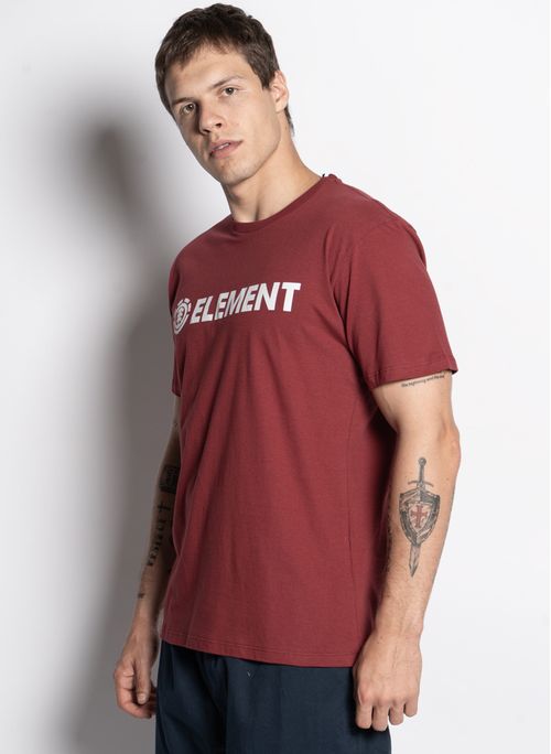 Camiseta Element M/C Blazin Color Vinho