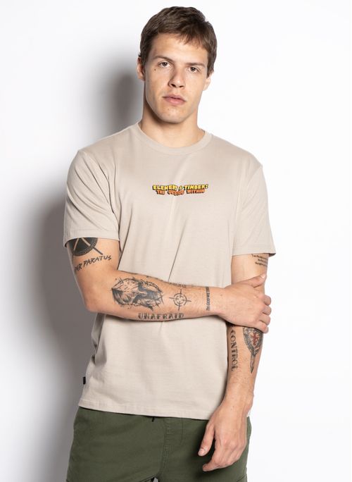 Camiseta Element M/C Happy Camper Caqui Claro