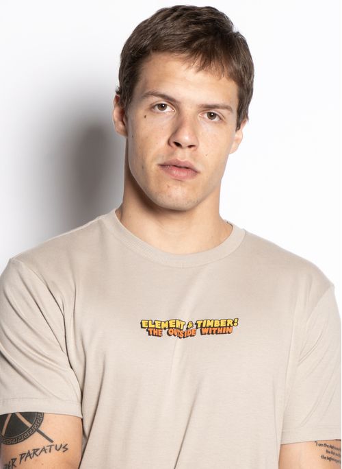 Camiseta Element M/C Happy Camper Caqui Claro