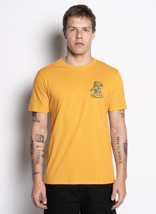 Camiseta Element M/C Birds Eye Amarelo G Amarelo