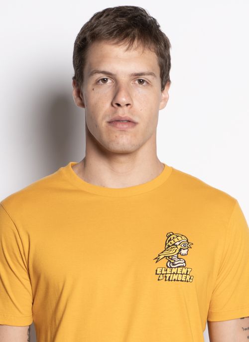 Camiseta Element M/C Birds Eye Amarelo G Amarelo