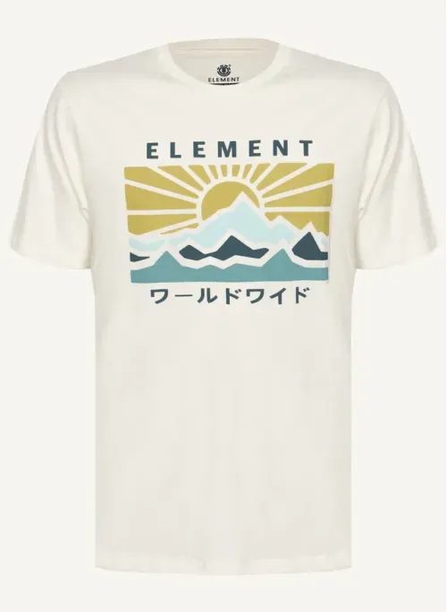 Camiseta Element M/C Kyoto Tn Off White