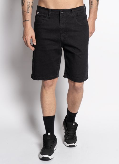 Bermuda Element Jeans Black Denim Preto