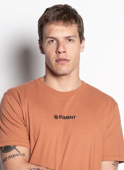 Camiseta Element M/C Blazin Chest Center Laranja
