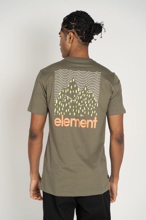 Camiseta Element M/C Joint Texture Verde Escuro