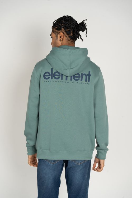 Moletom Element Fech Simple Logo Petroleo