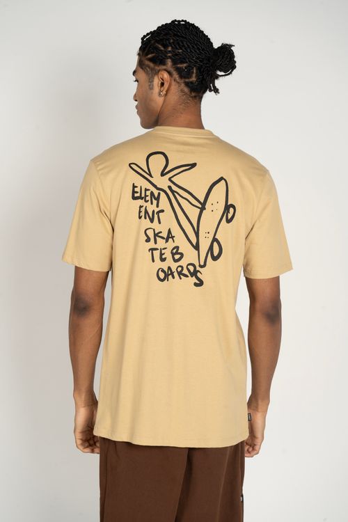 Camiseta Element M/C Sk8 Draw Cáqui