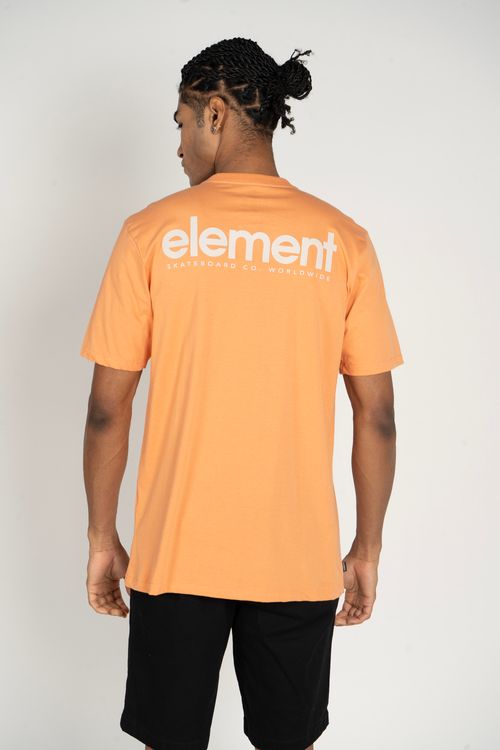 Camiseta Element M/C Simple Logo Laranja