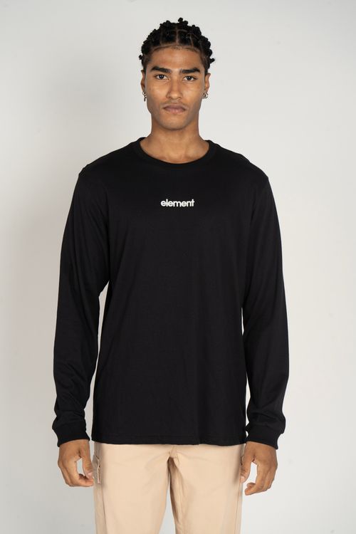Camiseta Element M/L Simple Logo Preto