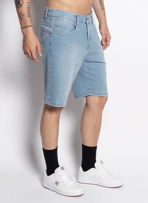 Bermuda Element Jeans Light Blue Denim Azul Claro