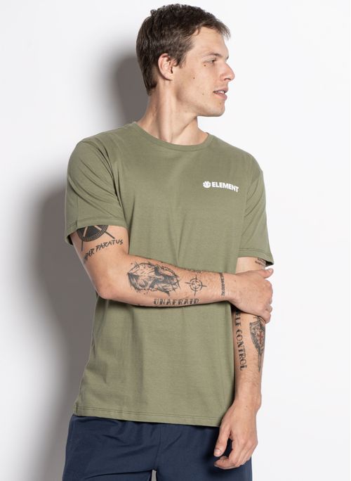 Camiseta Element M/C Blazin Chest Color Verde Militar