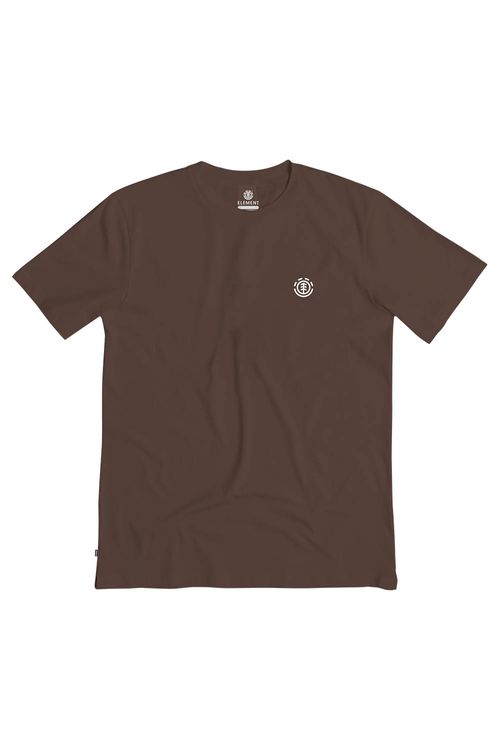 Camiseta Element M/C Mini Emb Ps Marrom Escuro