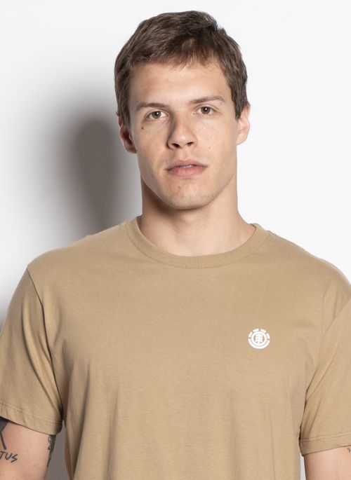Camiseta Element M/C Basic Crew Color Caqui