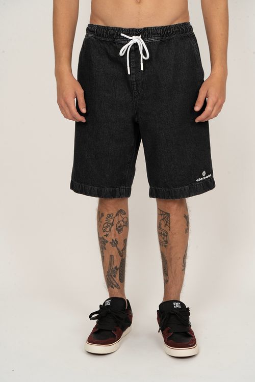 Bermuda Element Jeans Street Denim Preto