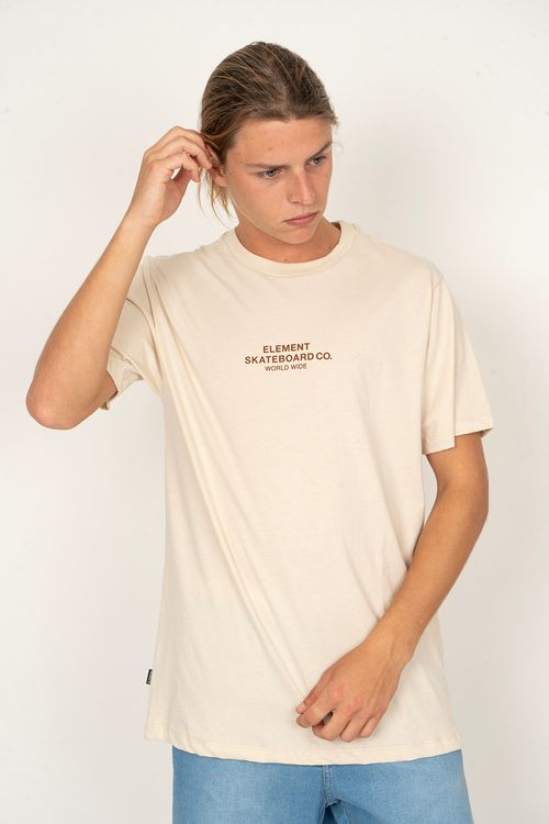 Camiseta Element M/C Skateboard Co Areia