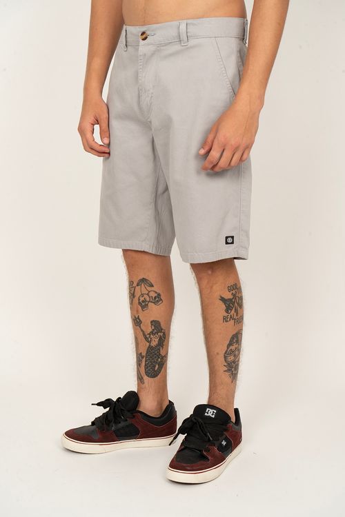 Bermuda Element Chino Twill Cinza