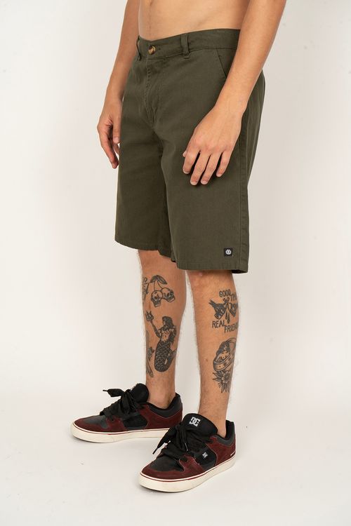 Bermuda Element Chino Twill Verde Militar