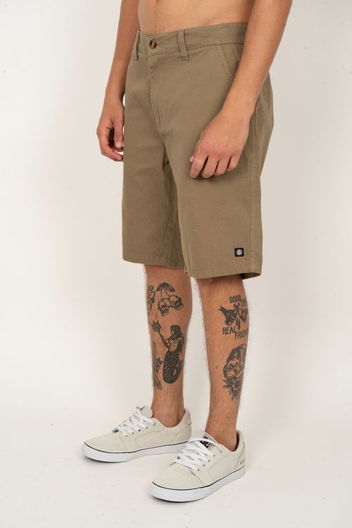 Bermuda Element Chino Twill Caqui Escuro