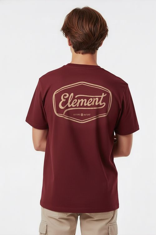 Camiseta Element M/C Craft Tn Vinho