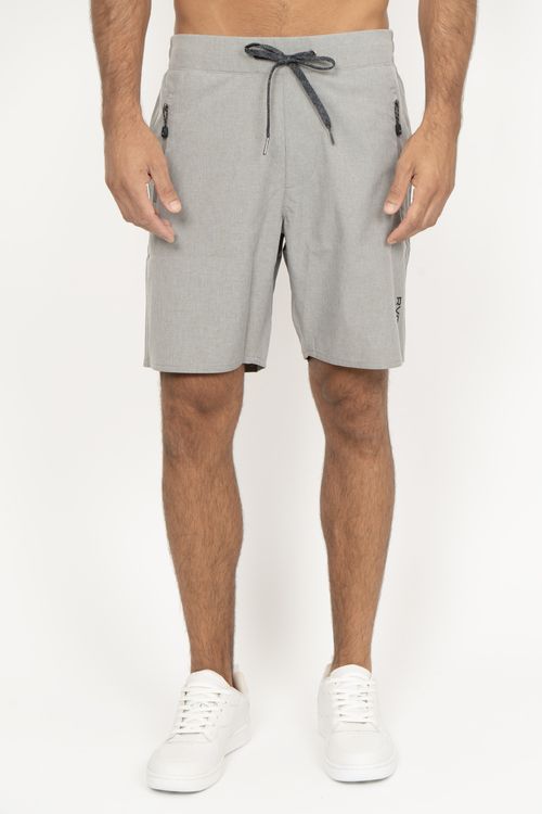 Bermuda RVCA Brodie Hybrid Cinza Claro