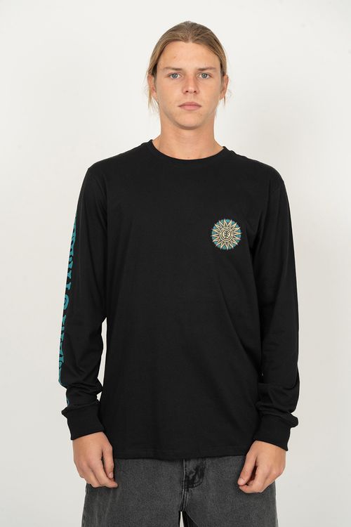 Camiseta Element M/L Timber The A Hike Preto