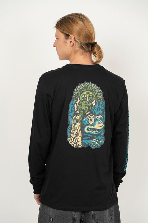 Camiseta Element M/L Timber The A Hike Preto