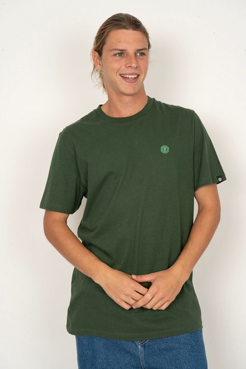 Camiseta Element M/c Mini Emb Verde Escuro