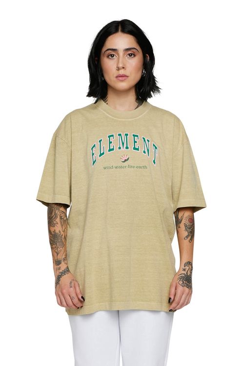 Blusa Element M/C College Flower Over Caqui