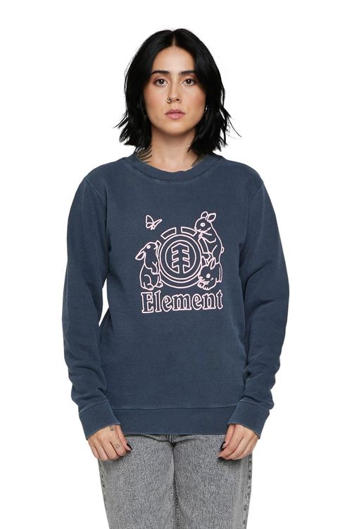 Moletom Element Care Fluffy Icon Womens 280 Marinho