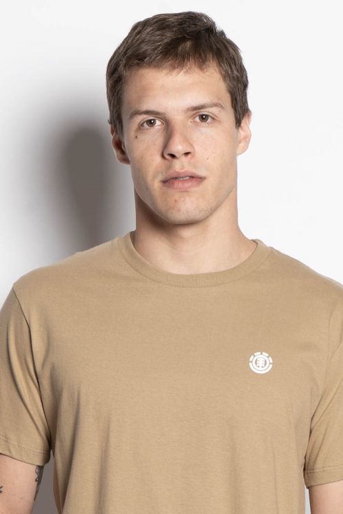 Camiseta Element M/C Basic Crew Color Caqui