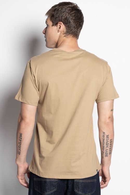 Camiseta Element M/C Basic Crew Color Caqui