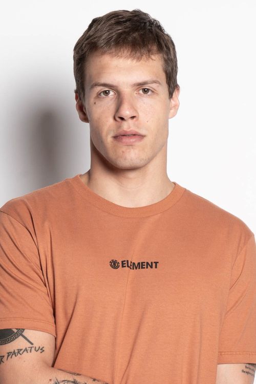 Camiseta Element M/C Blazin Chest Center Laranja