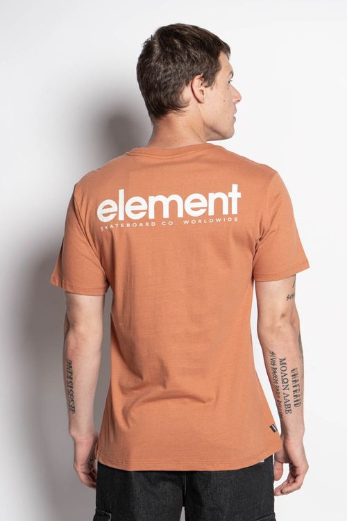 Camiseta Element M/C Simple Logo Laranja