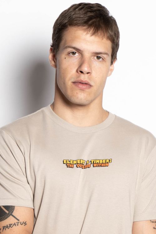 Camiseta Element M/C Happy Camper Caqui Claro