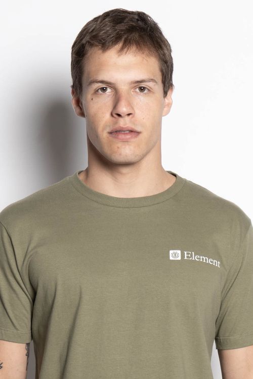 Camiseta Element M/C Classic Smokey Bp Verde Militar
