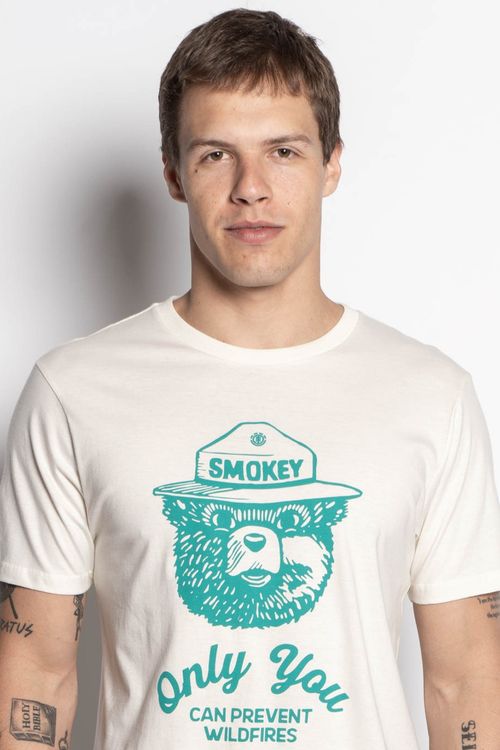 Camiseta Element M/C Prevent Center Off White