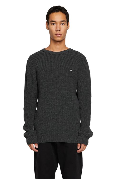 Tricot Element Mini Crew Cinza Escuro Mescla