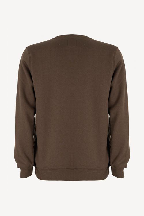 Moletom Element Care Emb Logo Chest Crew Marrom Escuro