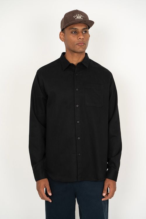 Camisa Element M/l Woven Sig Preto