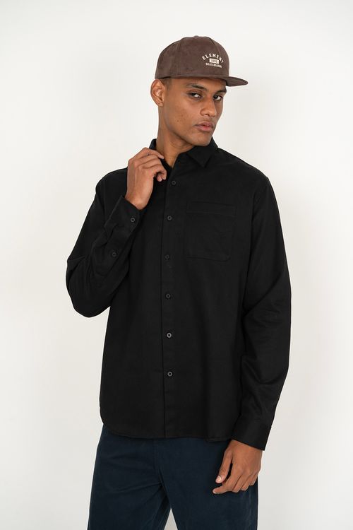 Camisa Element M/l Woven Sig Preto