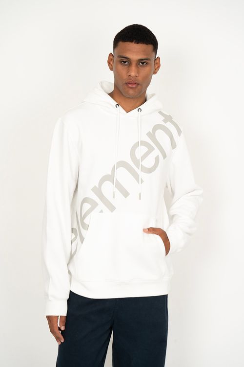 Moletom Element Fech Slant Low Case Branco