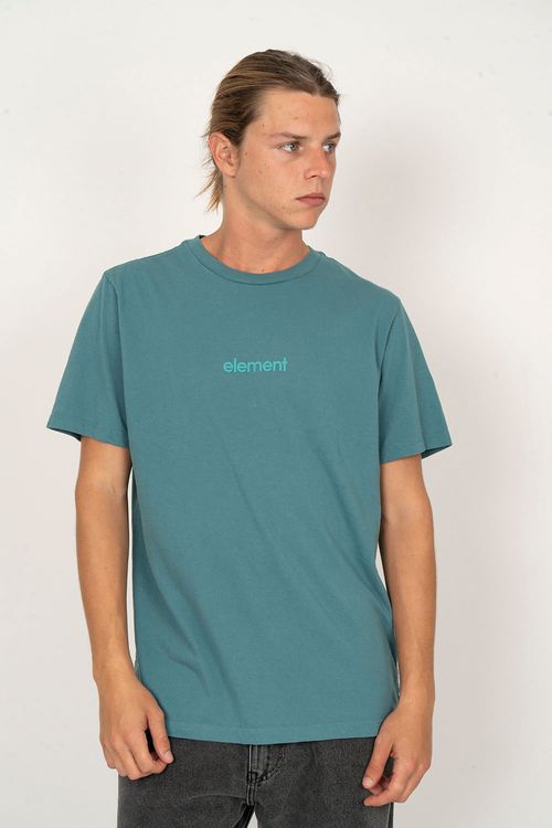 Camiseta Element M/C Simple Logo Petroleo