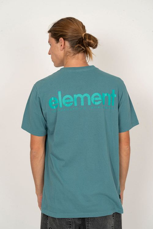 Camiseta Element M/C Simple Logo Petroleo