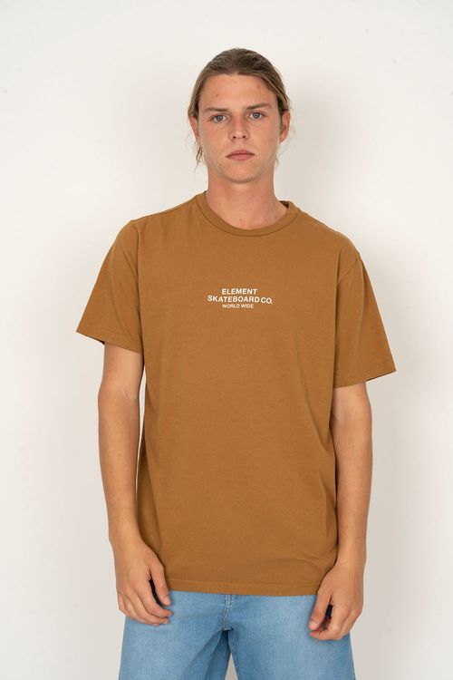 Camiseta Element M/C Skateboard Co Caqui Escuro