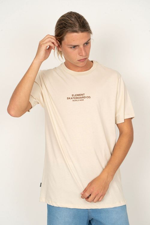 Camiseta Element M/C Skateboard Co Areia